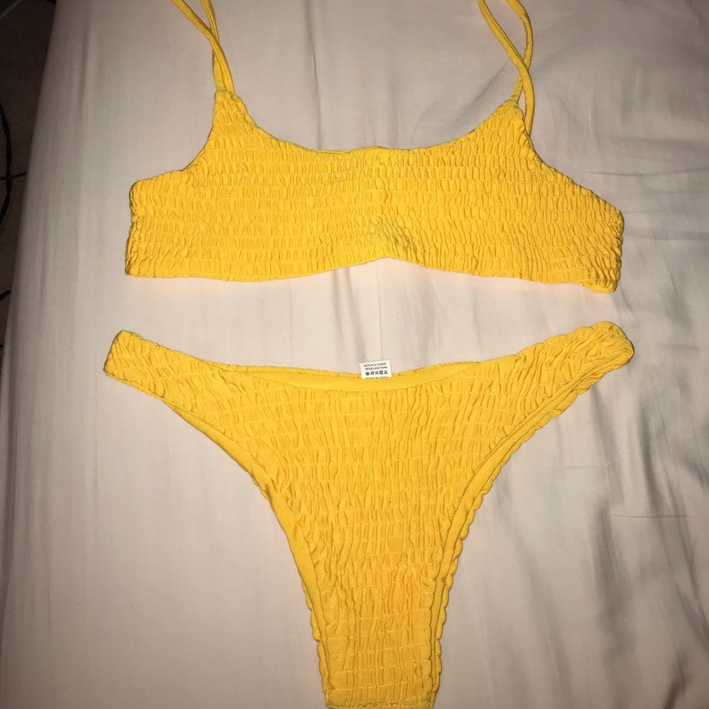 Yellow bikini